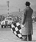 Zieldurchfahrt beim I. Gran Premio Brescia delle Mille Miglia, 28. April 1940